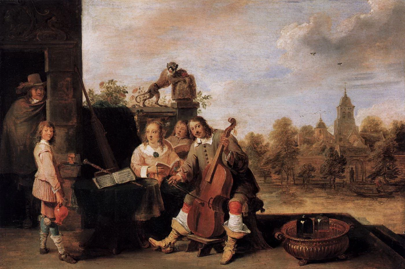 Il pittore e la sua famiglia - Staatliche Museen, Berlin